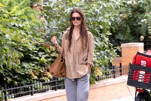NEW YORK, NY - AUGUST 11: Katie Holmes is seen out and about on August 11, 2024 in New York, New York. (Photo by MEGA/GC Images)