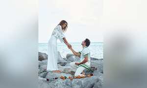 La pareja de Ospina es un actor y realizador de videos venezolano llamado Gabriel Coronel.