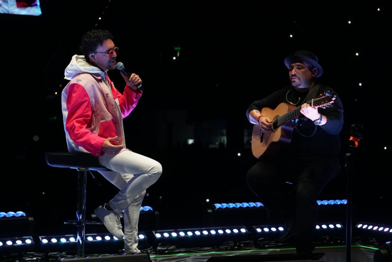 Andrés Cepeda en su concierto en el Movistar Arena.