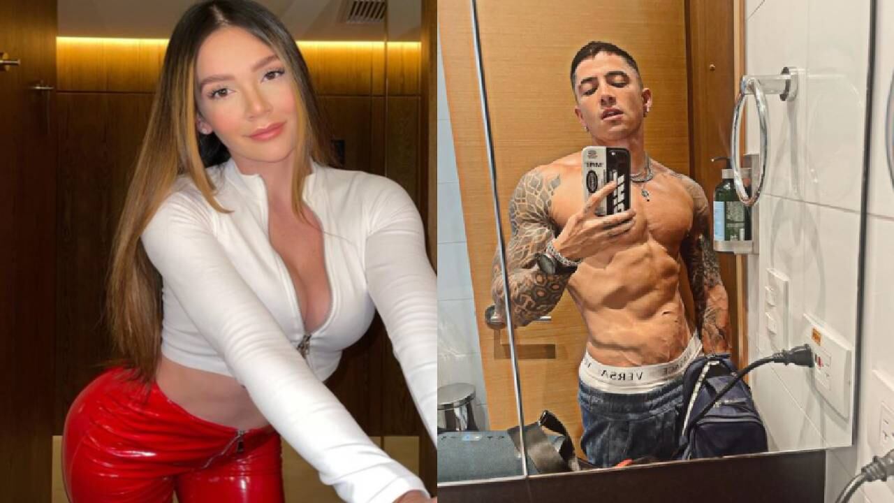Lina Tejeiro y Andy Rivera no se siguen en Instagram, pero ella reaccionó a una publicación del cantante de reguetón. Foto: Instagram @andyrivera @linatejeiro.