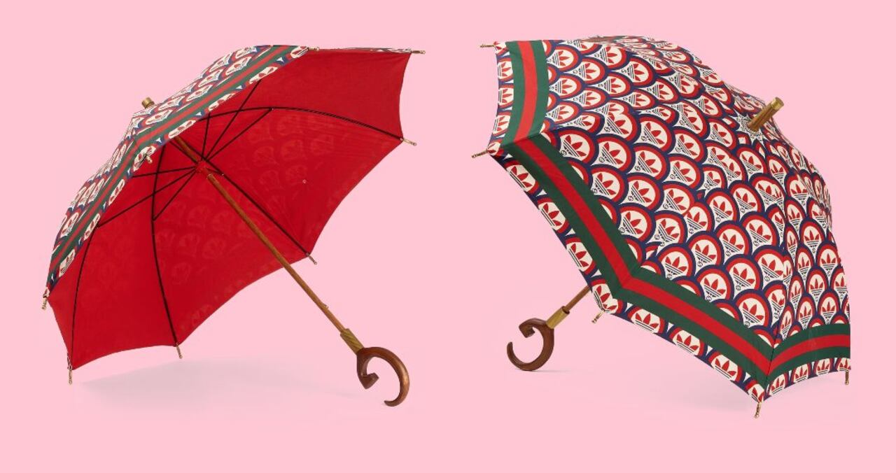 Sombrilla Adidas x Gucci hecha en Italia