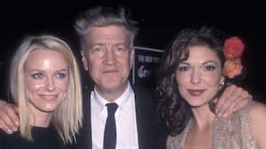 NEW YORK CITY - OCTOBER 6: Actress Naomi Watts, director David Lynch and actress Laura Harring attend the 39th Annual New York Film Festival - "Mulholland Drive" Screening on October 6, 2001 at the Alice Tully Hall, Lincoln Center in New York City. (Photo by Ron Galella, Ltd./Ron Galella Collection via Getty Images)