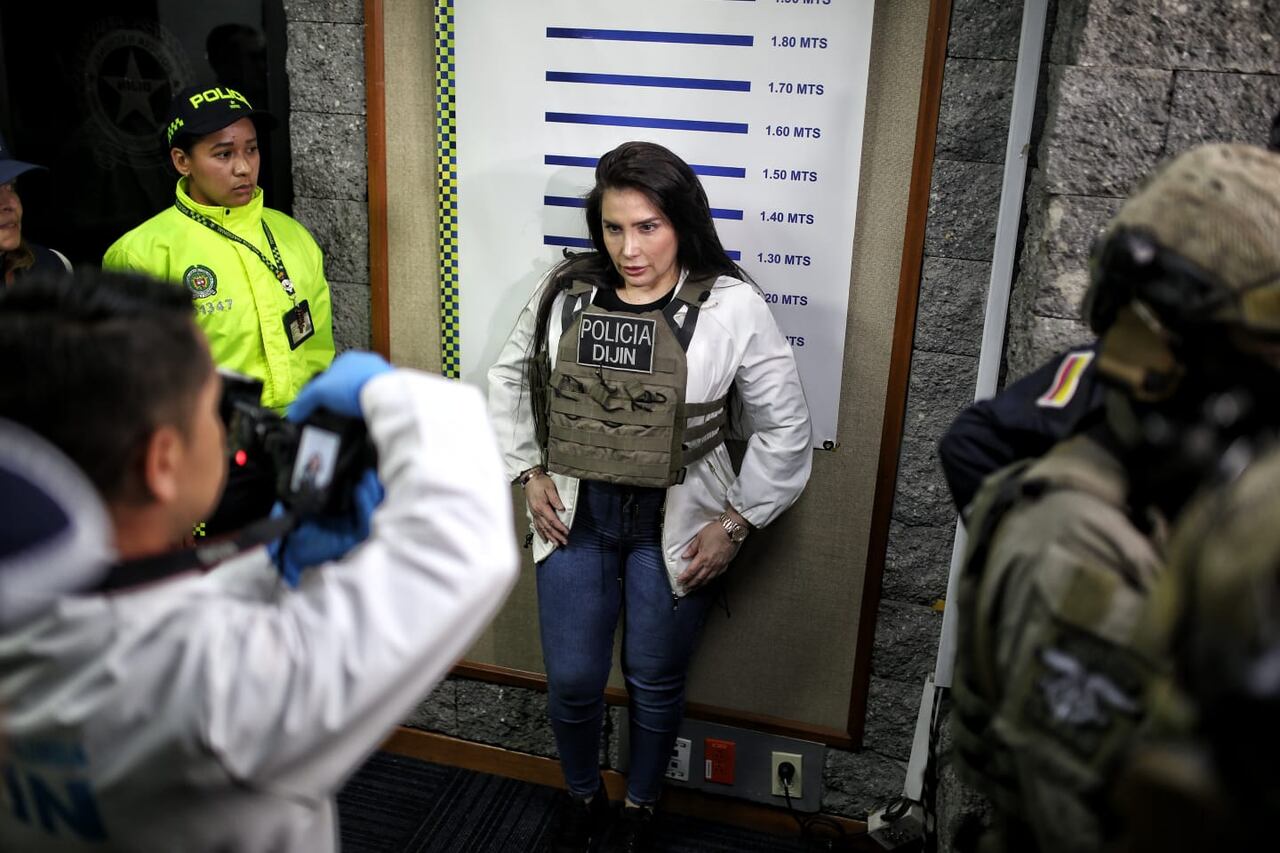 Aida Merlano  llegada su deportación de Venezuela