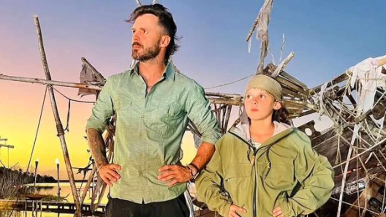 Tatán Mejía y su hija mayor