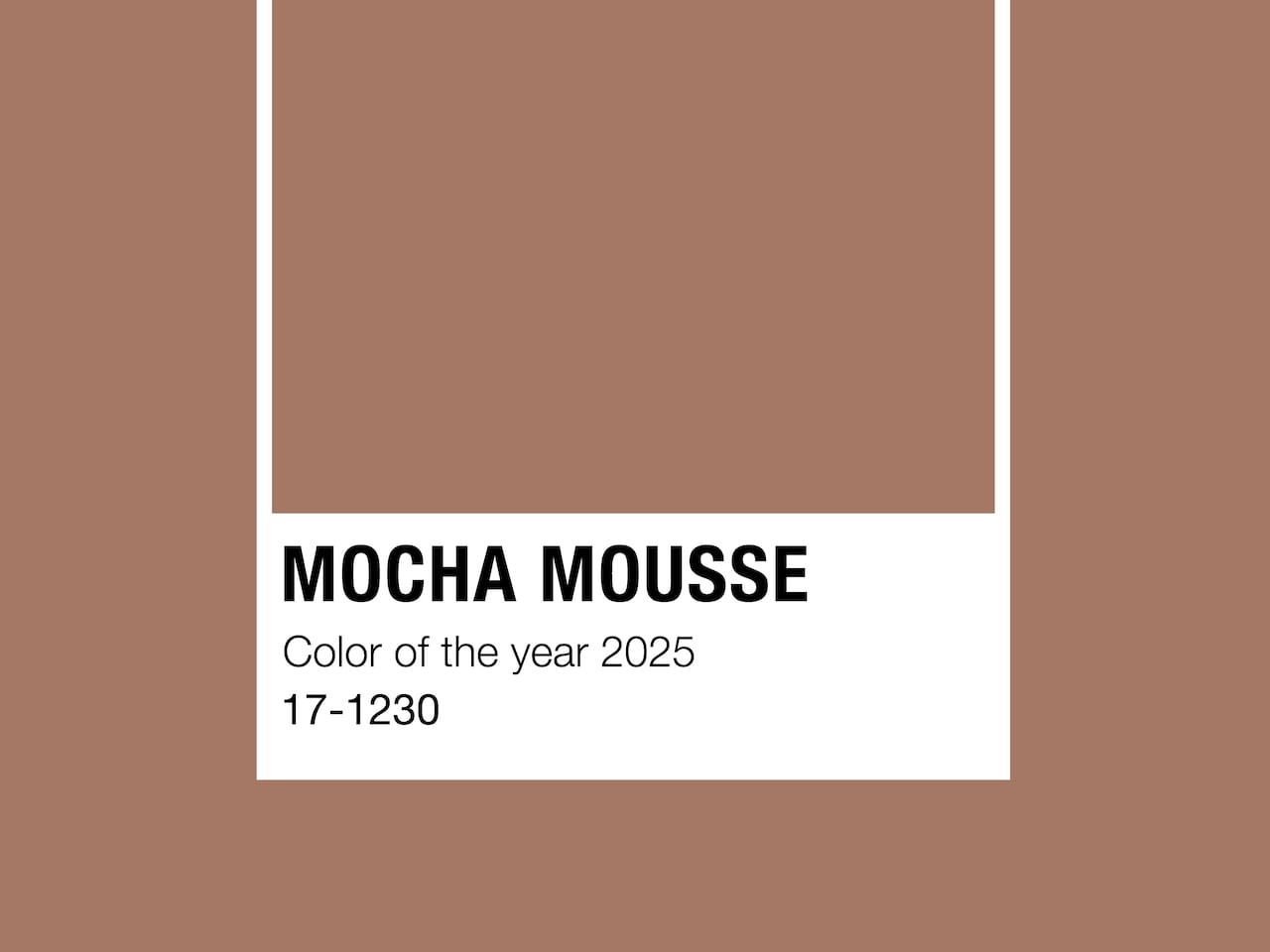 Mocha Mousse Pantone