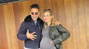 Radamel Falcao y Lorelei Tarón .