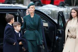 WASHINGTON, DC - JANUARY 20: Ivanka Trump, daughter of U.S. President-elect Donald Trump, arrives with her family for services at St. John's Church on January 20, 2025 in Washington, DC. Donald Trump takes office for his second term as the 47th president of the United States. (Photo by Scott Olson/Getty Images)