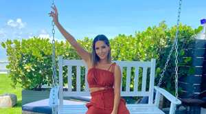 Carmen Villalobos se reencontró con un viejo conocido a bailar champeta.