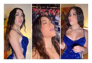 La influenciadora asistió al concierto de Ana Gabriel en Cali el sábado 08 de octubre.