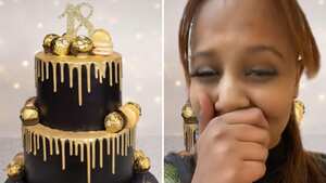 La mujer recibió un pastel totalmente diferente.