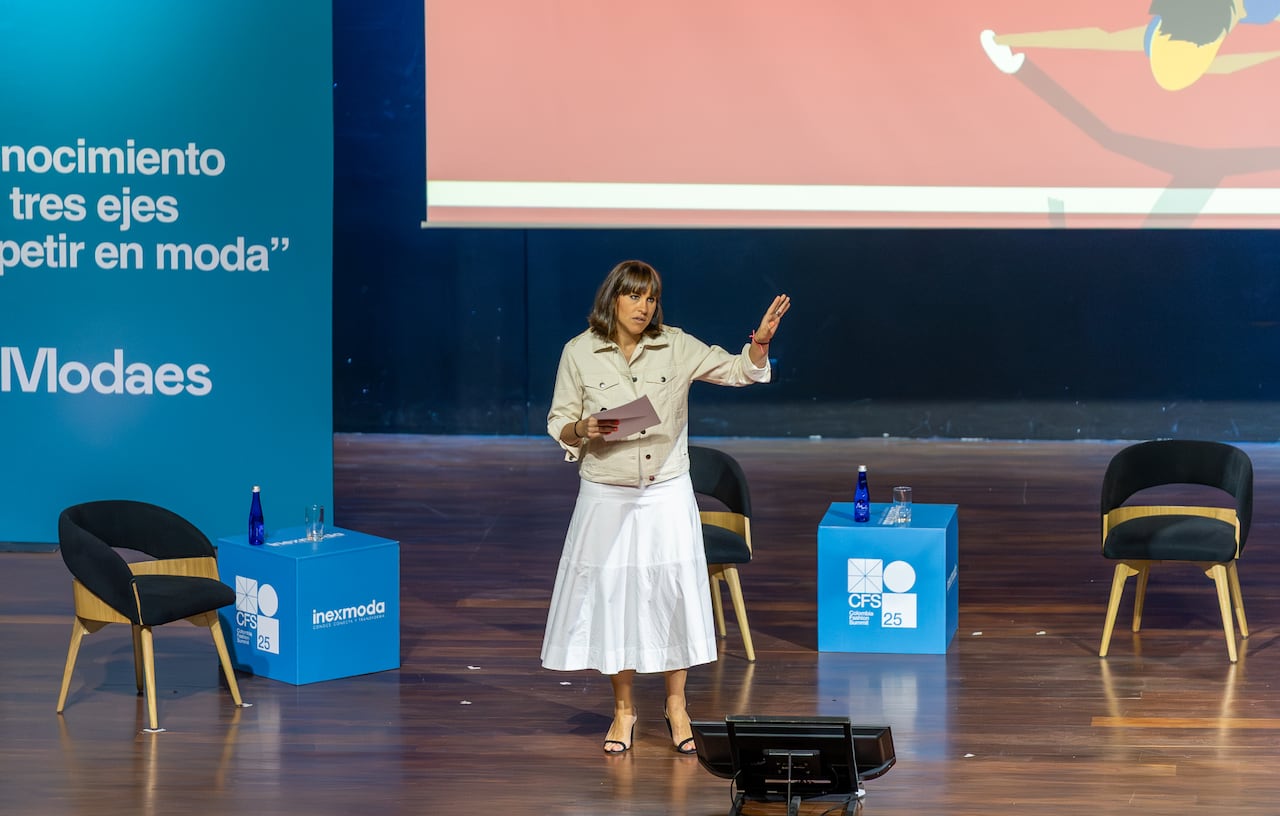 Pilar Riaño, fundadora de ModaES, en Colombia Fashion Summit, Medellín