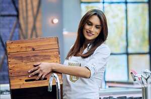 La modelo venezolana mostró su molestia en el más reciente capítulo de Masterchef Celebrity