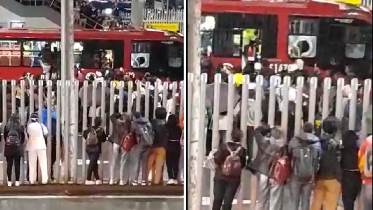 Video | TransMilenio: Hombre agredió a su esposa y casi lo linchan