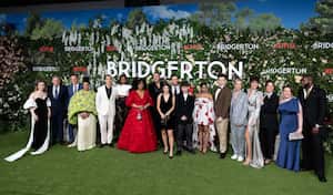 LONDON, ENGLAND - MARCH 22: Bridgerton cast attend the "Bridgerton" Series 2 World Premiere at Tate Modern on March 22, 2022 in London, England. (Photo by Jeff Spicer/Getty Images)