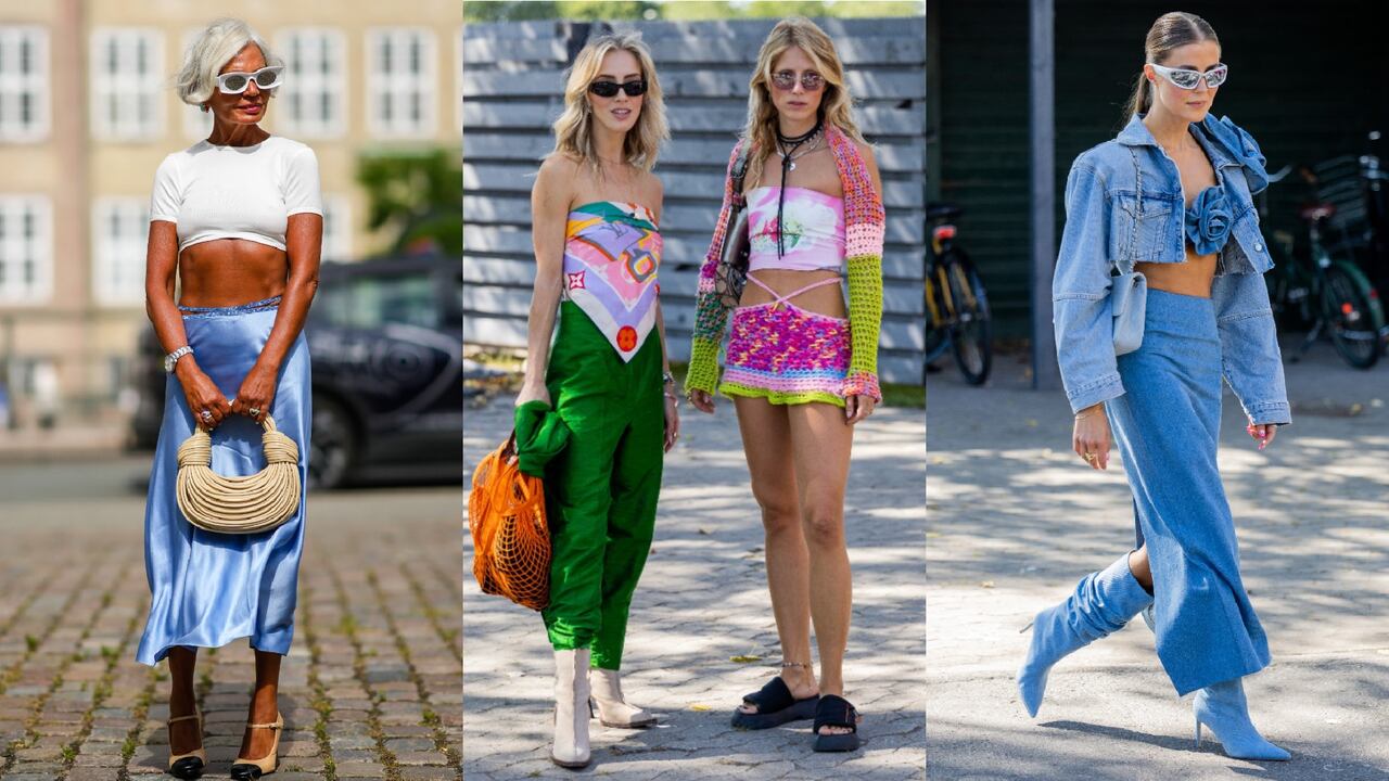 Los crop tops no se quedaron atrás en esta semana de la moda de Copenhague.