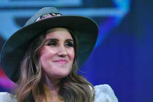 MEXICO CITY, MEXICO - JULY 18: Dulce Maria speaks during the Billboard Latin Music Showcase at Foro 1869 on July 18, 2018 in Mexico City, Mexico. (Photo by Carlos Tischler/Getty Images)