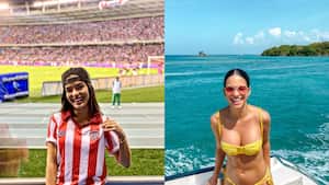 Elianis Garrido y Mafe Romero son presentadoras en "Lo sé todo" del Canal Uno.