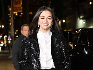 NEW YORK, NEW YORK - DECEMBER 03: Selena Gomez is seen leaving "The Late Show With Stephen Colbert" at the Ed Sullivan Theater on December 03, 2024 in New York City. (Photo by James Devaney/GC Images)