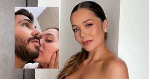 Lina Tejeiro despidiéndose de Juan Duque - Foto tomada Instagram @linatejeiro