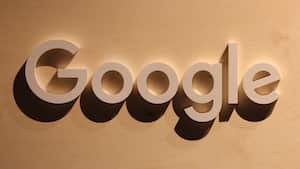 BERLIN, GERMANY - JUNE 09: A participant walks past a Google logo at a stand at the 2022 Re:publica digital society festival on June 09, 2022 in Berlin, Germany. The three-day event brings together stakeholders and leading voices from a wide spectrum of today's global, digital society. Photo by Sean Gallup/Getty Images)