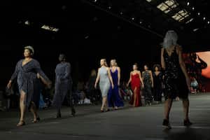 Pasarela de modelos plus size en el marco de la Semana de la Moda de Australia.