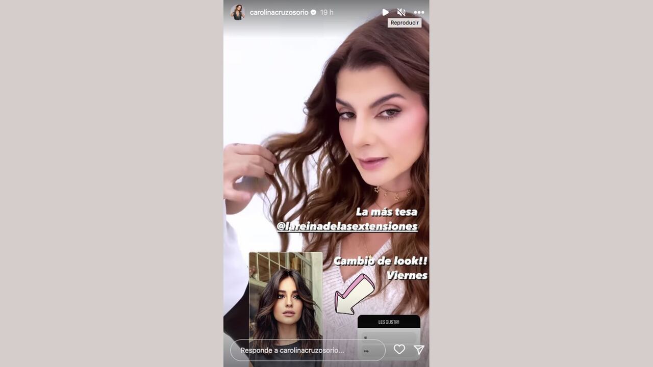 Carolina Cruz pantallazo tomado de instagram