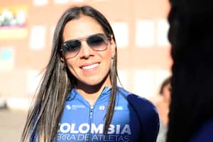 Jessenia Meneses en la presentación de equipos del Giro