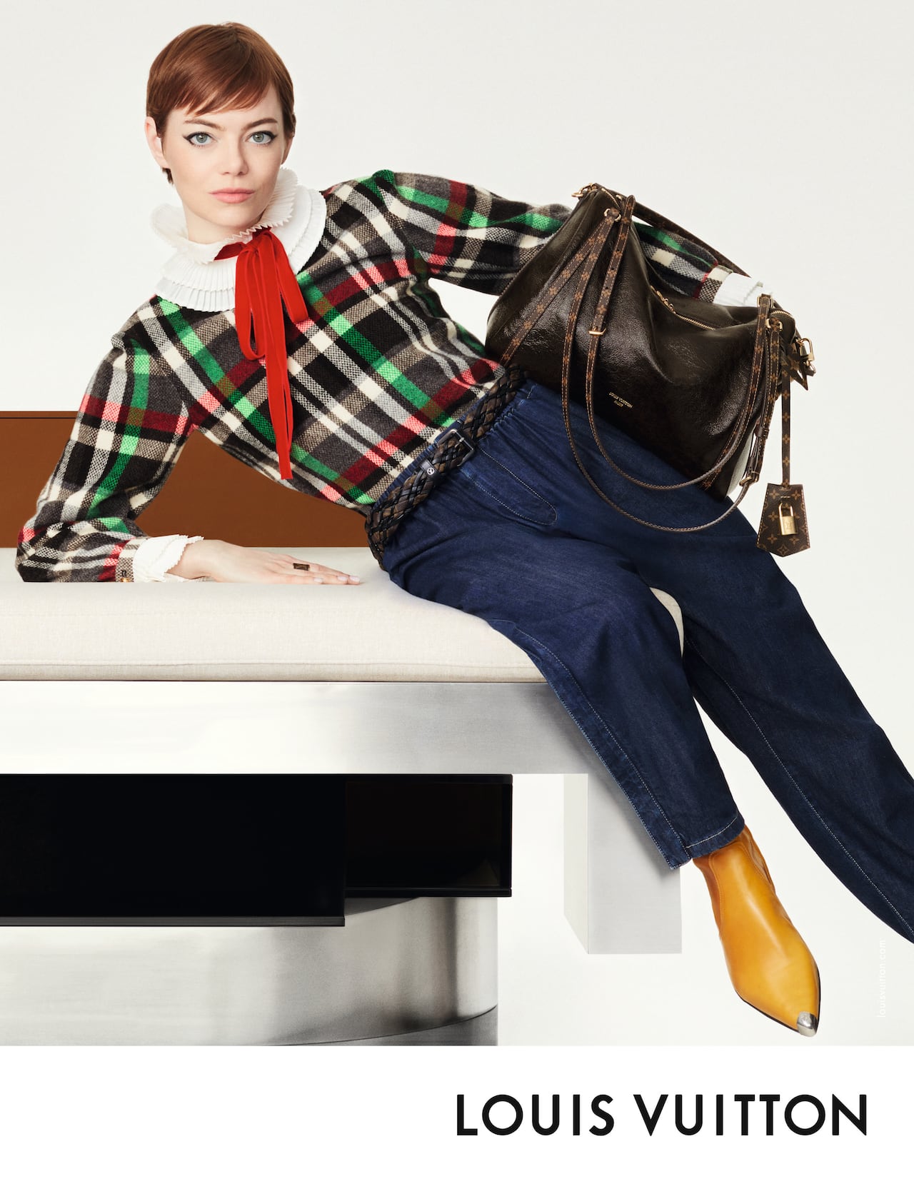 Emma Stone para la campaña Otoño-Invierno 2025 de Louis Vuitton