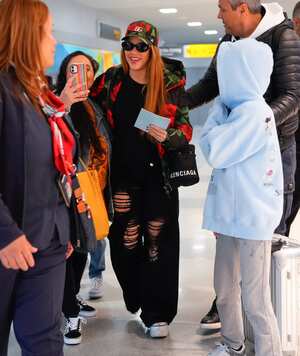Shakira se ve en el aeropuerto JFK el 9 de marzo de 2023 en la ciudad de Nueva York. (Foto de MEGA/GC Images)