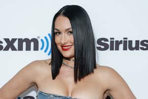 NEW YORK, NEW YORK - DECEMBER 05: Nikki Bella visits SiriusXM at SiriusXM Studios on December 05, 2022 in New York City. (Photo by Jason Mendez/Getty Images)