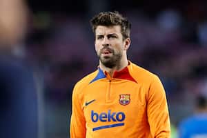 03 Gerard Pique del FC Barcelona durante el partido de la Liga entre el FC Barcelona y el RD Mallorca en el estadio Camp Nou el 1 de mayo de 2022 en Barcelona, España. (Foto de Xavier Bonilla/NurPhoto vía Getty Images)
