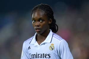 Linda Caicedo en la final de la Copa de la Reina.