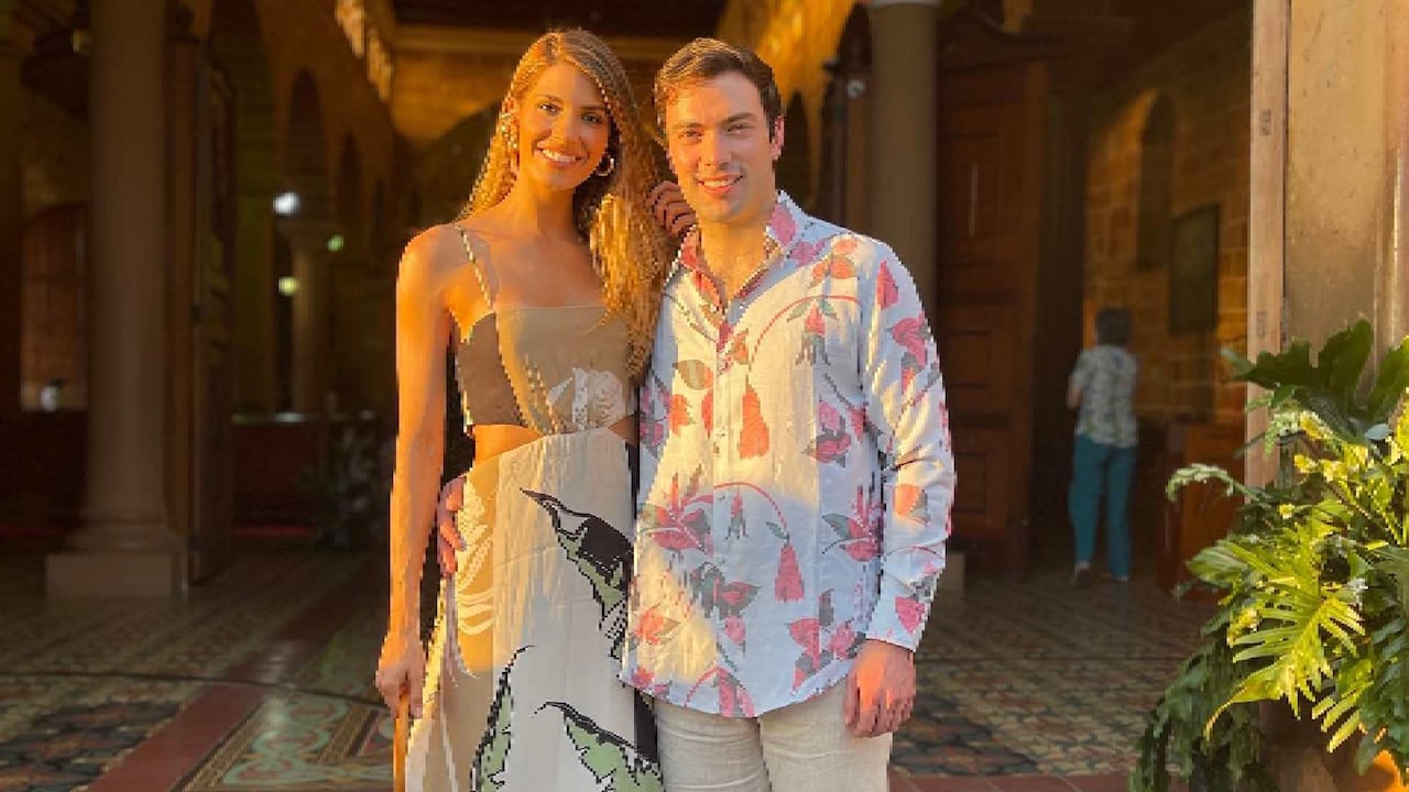 Gabriela Tafur y Esteban Santos juntos.