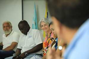 Ministra de vivienda Catalina Velasco en diálogos vinculantes en San Andrés