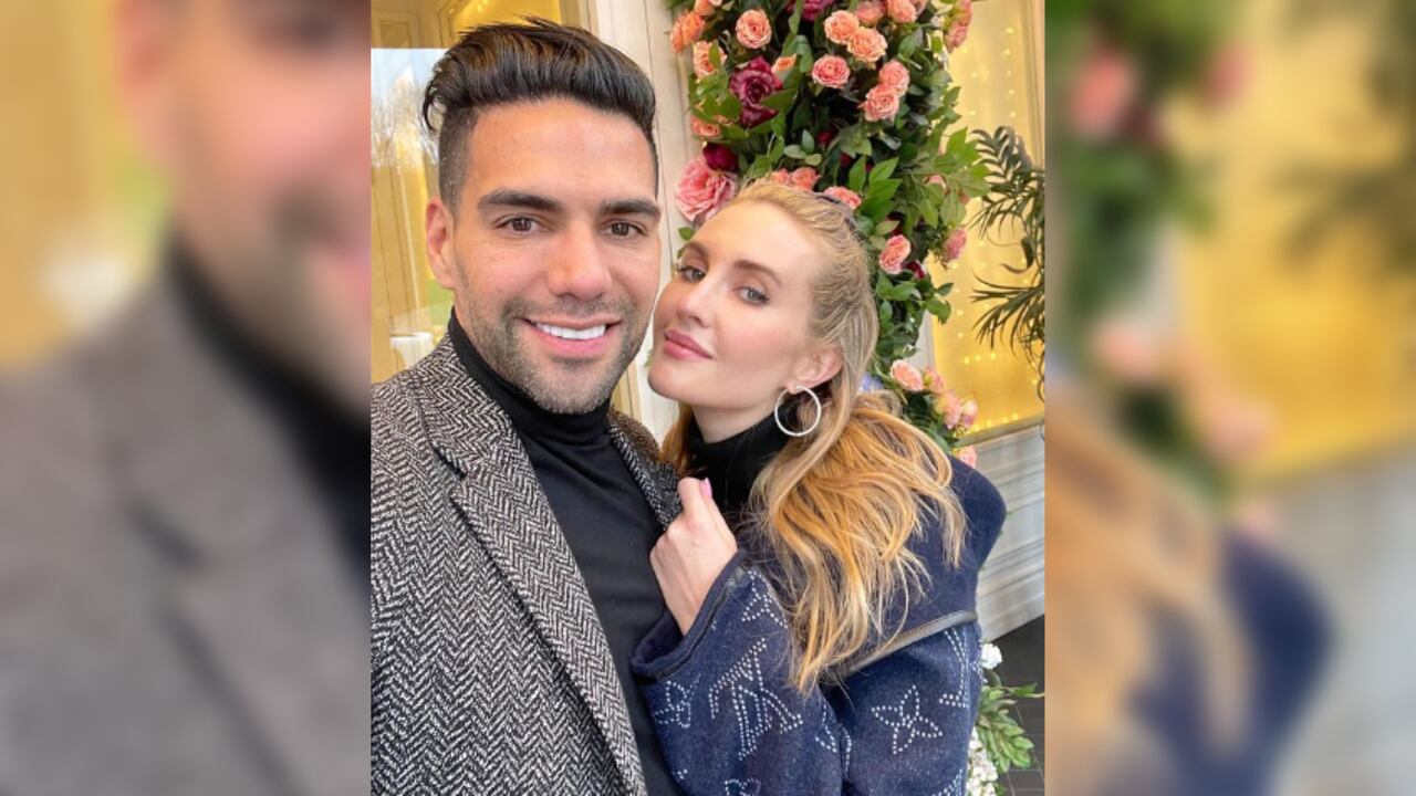 Falcao Garcia y su esposa la cantante Lorelei Tarón