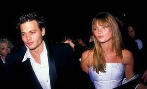 Johnny Depp and Kate Moss (Photo by Barry King/WireImage)
