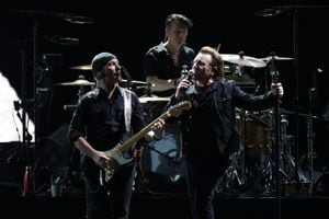 U2 en concierto.