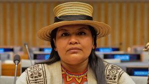 María Violet Medina Quiscuet-lideresa indígena del pueblo Nasa